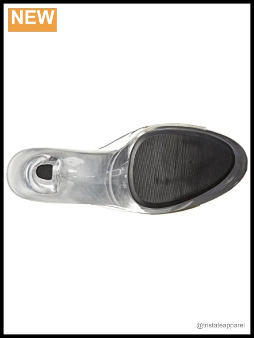 Ellie Shoes Platform Sandal Slip-On Dancer Lucite Heel